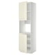 METOD Armoire four + 2 portes/tablette, blanc/Bodbyn blanc cassé, 60x60x220 cm