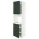 METOD Armoire four + 2 portes/tablette, blanc/Havstorp vert profond, 60x60x220 cm