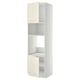 METOD Armoire four/micro-ondes 2portes/tb, blanc/Bodbyn blanc cassé, 60x60x220 cm