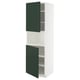 METOD Armoire micro-ondes+2ptes/tablette, blanc/Havstorp vert profond, 60x60x200 cm