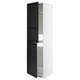 METOD Armoire pour réfrig./congélateur, blanc/Lerhyttan teinté noir, 60x60x220 cm