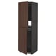 METOD Armoire pour réfrig./congélateur, noir/Sinarp brun, 60x60x200 cm