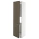 METOD Armoire réfr/cong 2ptes, blanc/Havstorp brun-beige, 60x60x220 cm