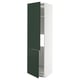 METOD Armoire réfr/cong 2ptes, blanc/Havstorp vert profond, 60x60x220 cm