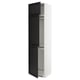 METOD Armoire réfrigérateur/congél+3ptes, blanc/Lerhyttan teinté noir, 60x60x240 cm