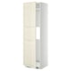 Option : METOD Armoire réfrigérateur/congél+pte, blanc/Bodbyn blanc cassé, 60x60x200 cm