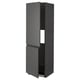 METOD Armoire réfrigérateur/congélateur, noir/Voxtorp gris foncé, 60x60x200 cm