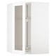 METOD Élément angl mur+rangt piv/pte vitr, blanc Enköping/blanc effet bois, 68x100 cm