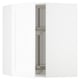 METOD Élément angle mural+rangement pivot, blanc Enköping/blanc effet bois, 68x80 cm