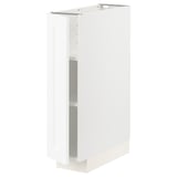 METOD Élément bas avec tablettes, blanc Enköping/blanc effet bois, 20x60 cm