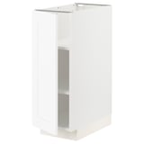 METOD Élément bas avec tablettes, blanc Enköping/blanc effet bois, 30x60 cm
