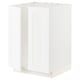 METOD Élément évier 2 portes, blanc Enköping/blanc effet bois, 60x60 cm