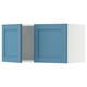 METOD Élément mural 2 portes, blanc/Lerhyttan bleu, 80x40 cm