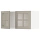 METOD Élément mural 2 portes vitrées, blanc/Stensund beige, 80x40 cm