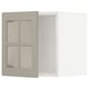 METOD Élément mural porte vitrée, blanc/Stensund beige, 40x40 cm