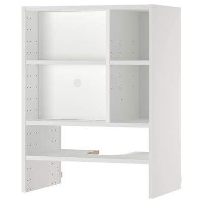 METOD Élément mural pour hotte intégrée, blanc, 60x37x80 cm