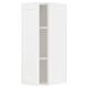 METOD Élément mural + tablettes, blanc Enköping/blanc effet bois, 30x80 cm