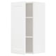 METOD Élément mural + tablettes, blanc Enköping/blanc effet bois, 40x80 cm