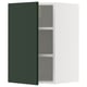 METOD Élément mural + tablettes, blanc/Havstorp vert profond, 40x60 cm
