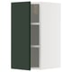 METOD Élément mural + tablettes, blanc/Havstorp vert profond, 30x60 cm