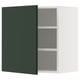 METOD Élément mural + tablettes, blanc/Havstorp vert profond, 60x60 cm