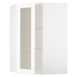 METOD Élt mur ang+tblts/pte vit, blanc Enköping/blanc effet bois, 68x100 cm