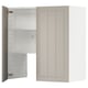 METOD Élt mur pr hotte av tabl/pte, blanc/Stensund beige, 80x80 cm