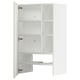 Option : METOD Élt mur pr hotte av tabl/pte, blanc/Vallstena blanc, 60x100 cm