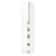 METOD / MAXIMERA Armoire 2 portes/4 tiroirs, blanc/Ringhult blanc, 40x60x220 cm