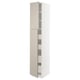 METOD / MAXIMERA Armoire 2 portes/4 tiroirs, blanc/Stensund beige, 40x60x220 cm