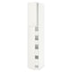 METOD / MAXIMERA Armoire 2 portes/4 tiroirs, blanc/Veddinge blanc, 40x60x220 cm