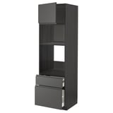 METOD / MAXIMERA Armoire four/micro-ondes+porte/2tir