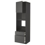 METOD / MAXIMERA Armoire four/micro-ondes+porte/2tir