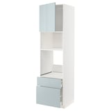 METOD / MAXIMERA Armoire four/micro-ondes+porte/2tir
