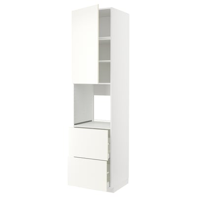 METOD / MAXIMERA Armoire pour four+porte/2 tiroirs