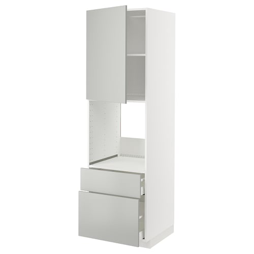 METOD / MAXIMERA Armoire pour four+porte/2 tiroirs