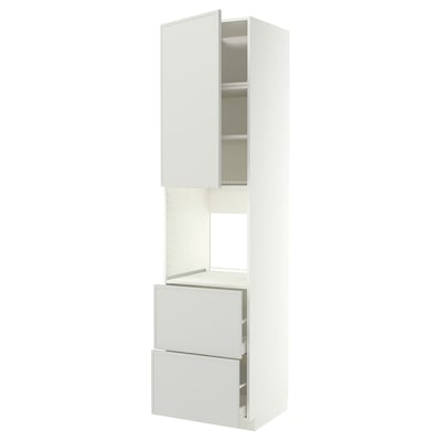 METOD / MAXIMERA Armoire pour four+porte/2 tiroirs