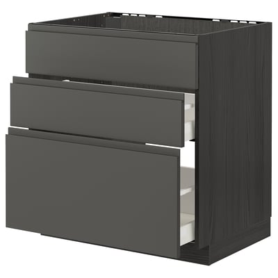 METOD / MAXIMERA Élément bas table cuisson/hotte tir