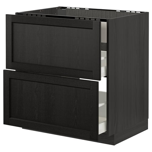 METOD / MAXIMERA Élément bas table cuisson/hotte tir