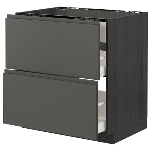 METOD / MAXIMERA Élément bas table cuisson/hotte tir