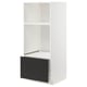 METOD / MAXIMERA Élément haut pr appareils encastrés, blanc/Nickebo anthracite mat, 60x60x140 cm