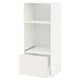 METOD / MAXIMERA Élément haut pr appareils encastrés, blanc/Veddinge blanc, 60x60x140 cm