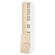 METOD / MAXIMERA Élément haut+tablettes/4tir/pte/2fc