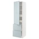 METOD / MAXIMERA Élément haut+tablettes/4tir/pte/2fc
