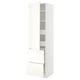 METOD / MAXIMERA Élément haut+tablettes/4tir/pte/2fc