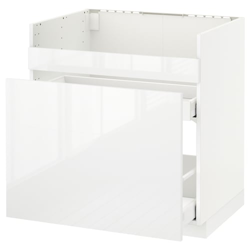 METOD Rangement bas évier HAVSEN/3fa/2tir