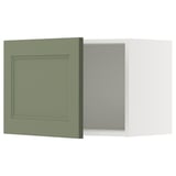 METOD Rangement mural, blanc/Axstad gris vert, 60x40 cm