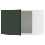METOD Rangement mural, blanc/Havstorp vert profond, 60x40 cm