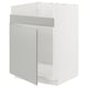 METOD Rangemt bas pour évier 1 bac HAVSEN, blanc/Havstorp gris clair, 60x60 cm