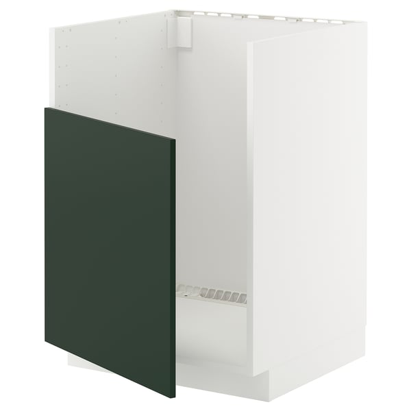 METOD Rgt bs pr évier TALLSJÖN, blanc/Havstorp vert profond, 60x60 cm